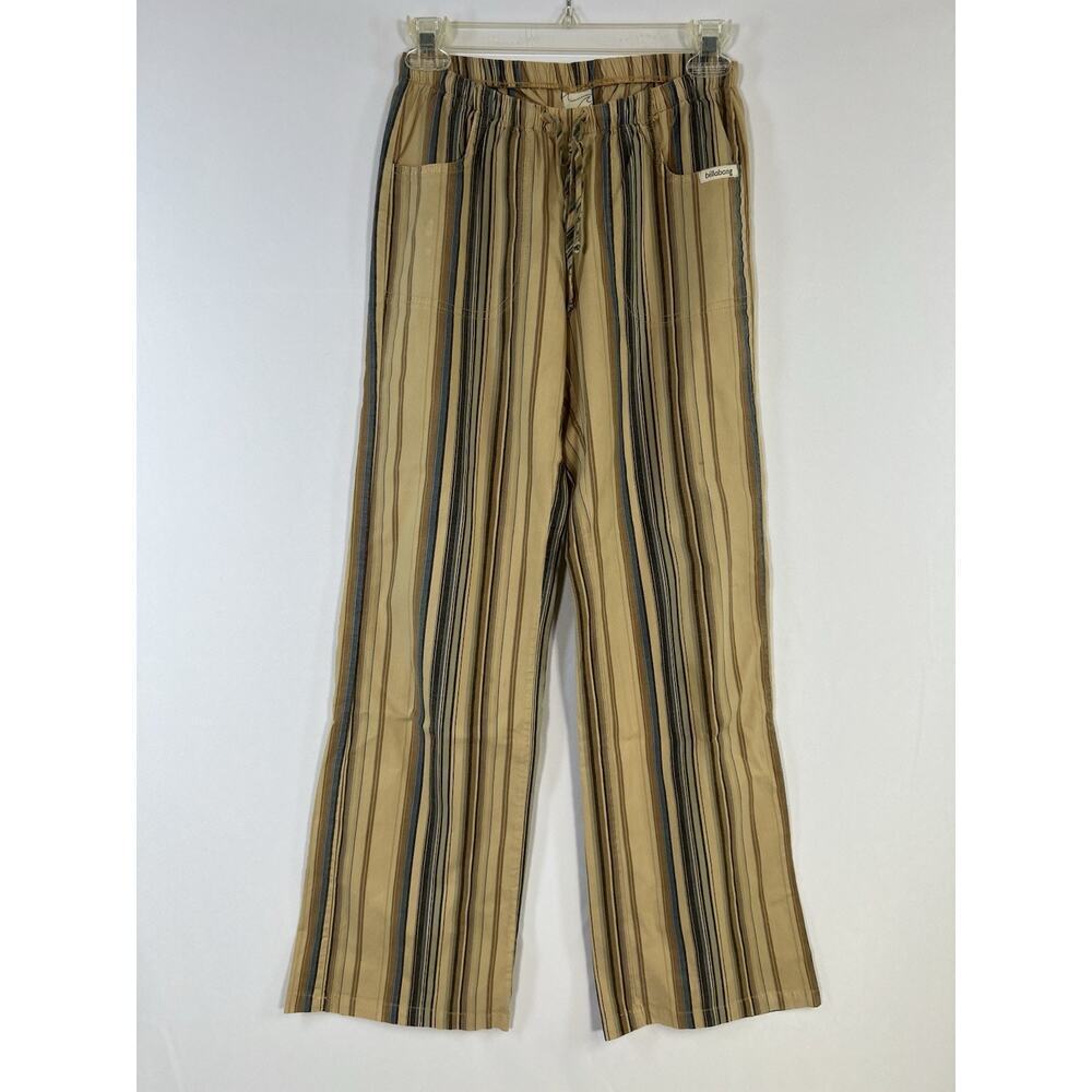 Vintage y2k Billabong striped Cotton beach pants Size Small